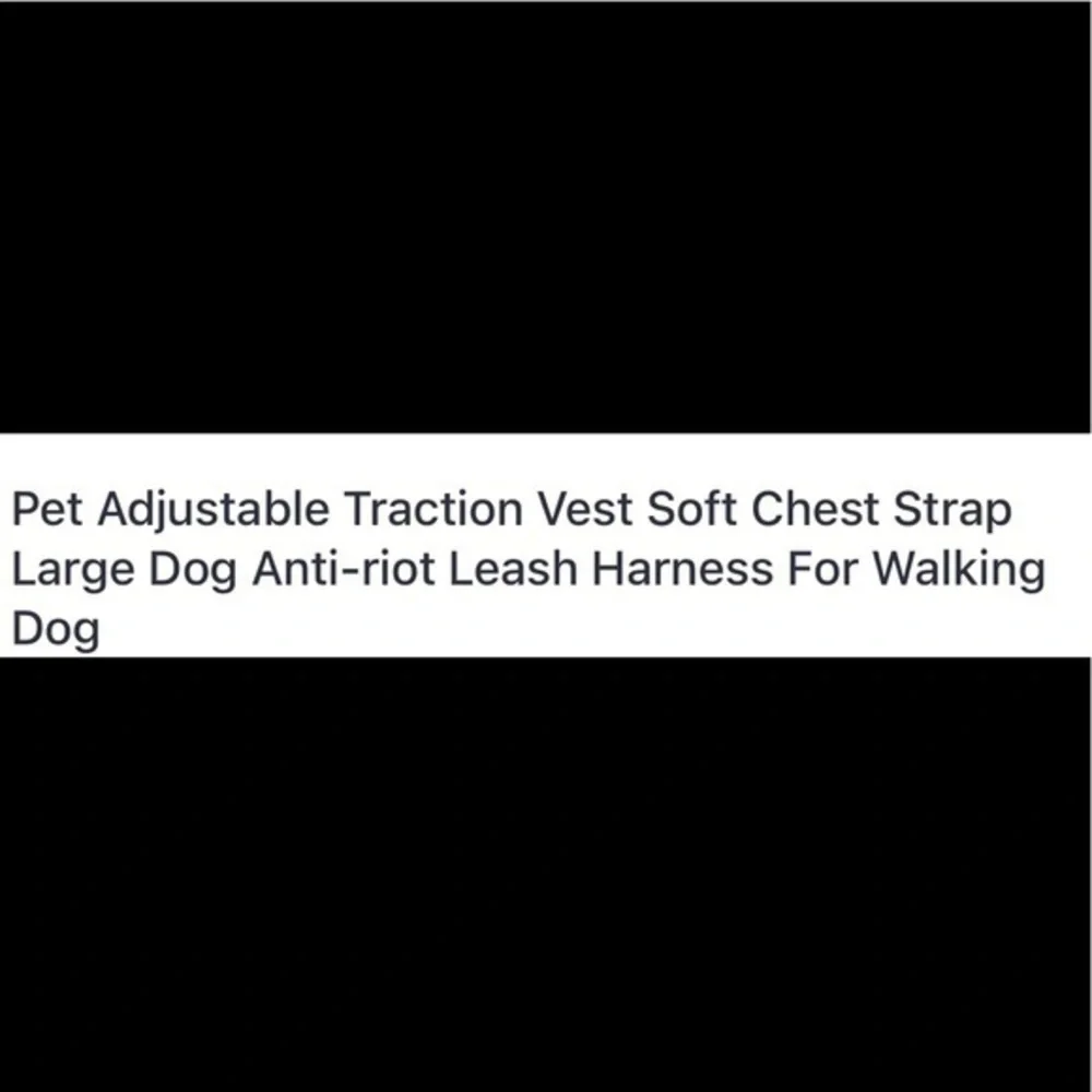 Joom Traction vest Blue soft chest strap harness S
